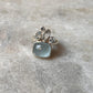 Aquamarine & Blue Topaz Cluster 1 925 Sterling Silver Ring