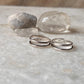 Double stack toe ring in pure 925 sterling silver  
