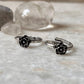 Romantic silver toe ring with rose motif