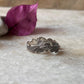 Leafy band toe ring in pure 925 sterling silver  