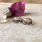 Sterling silver toe ring with leaf motif design  
