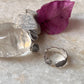 Nature-inspired silver toe ring with leaf detailing  