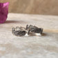925 silver toe ring with botanical leaf band
