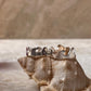 Adjustable wave design toe ring in pure silver