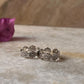 Floral design sterling silver toe ring for women  