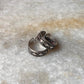 Handcrafted tribal toe ring with rawa bead detailing  