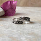 Moon and stars sterling silver toe ring design  