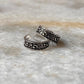 Chand Sitare toe ring in pure 925 sterling silver  