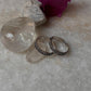 Geometric V pattern toe ring in 925 silver
