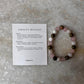 Intention- Improve Fertility 8MM Natural Crystal Bracelet