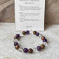 Intention- Personal Growth 8MM Natural Crystal Bracelet