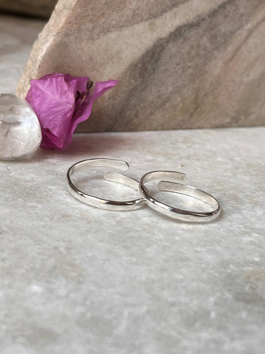 Plain Thumb 925 Sterling Silver Toe Ring