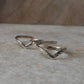 Adjustable V-shaped toe ring in 925 silver  