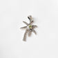 Peridot Palm Tree 925 Sterling Silver Pendant