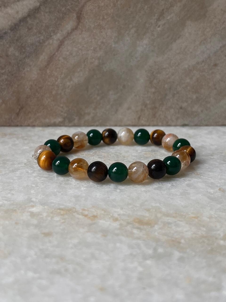 Intention- I Deserve Good Fortune 8MM Natural Crystal Bracelet