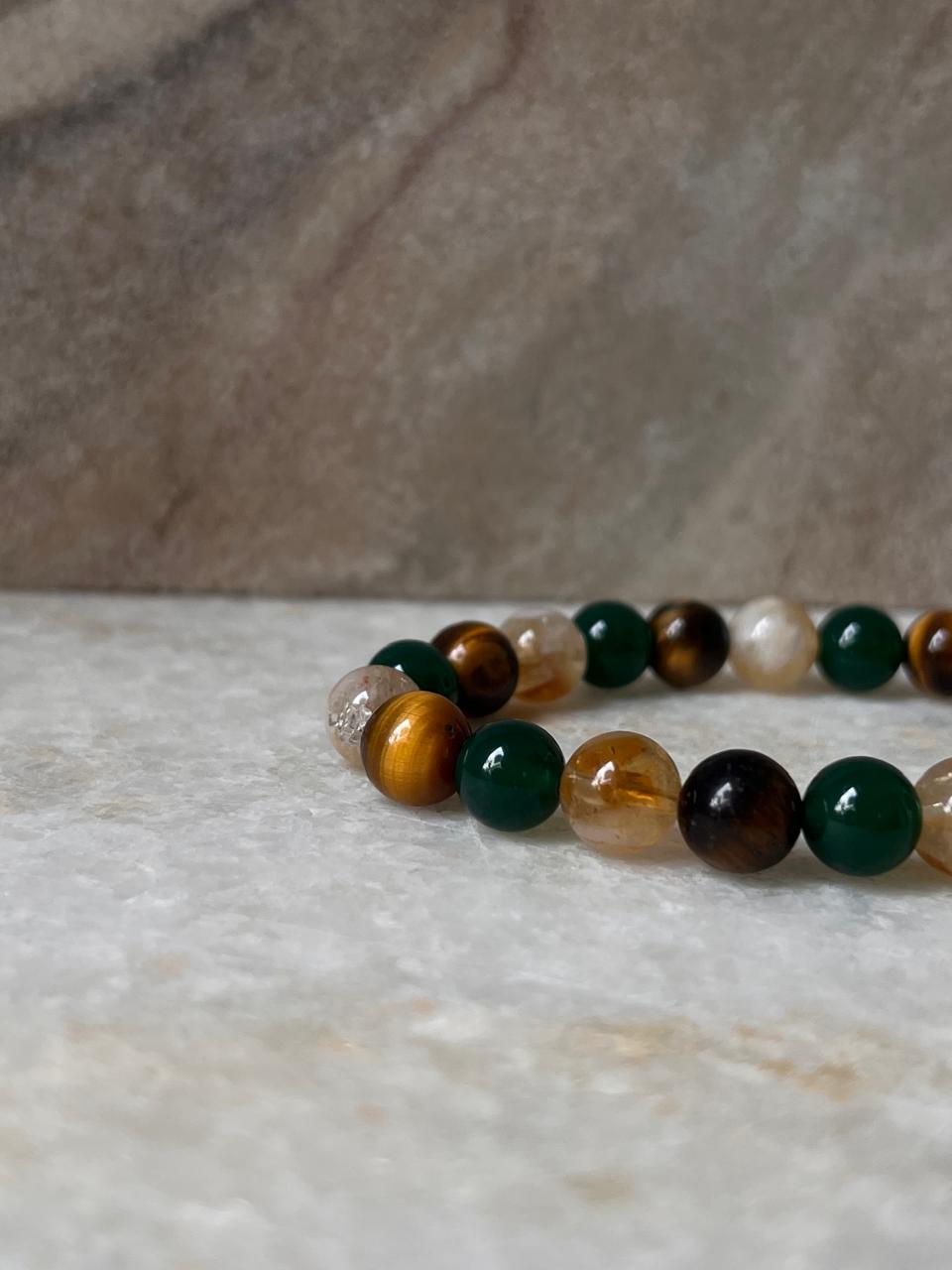 Intention- I Deserve Good Fortune 8MM Natural Crystal Bracelet