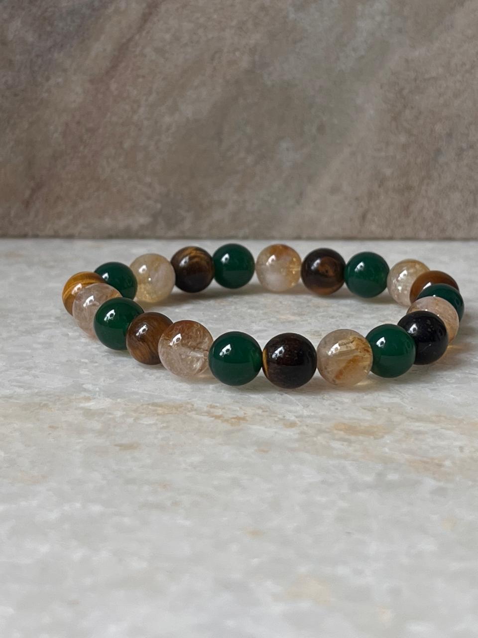 Intention- I Deserve Good Fortune 8MM Natural Crystal Bracelet