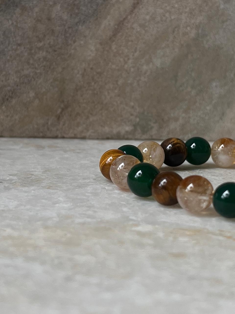 Intention- I Deserve Good Fortune 8MM Natural Crystal Bracelet