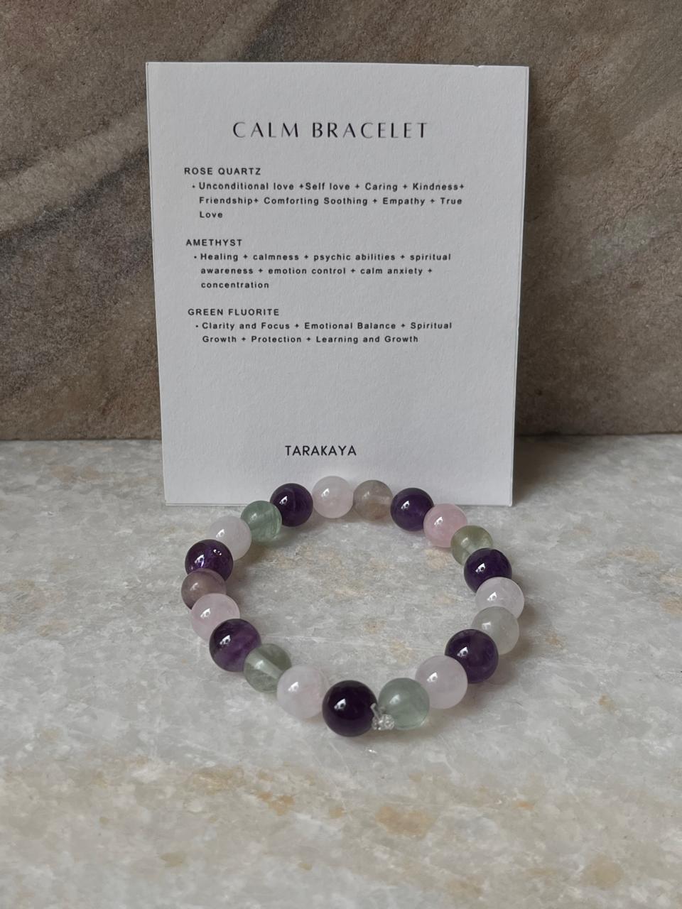 Intention- Need Calmness 8MM Natural Crystal Bracelet