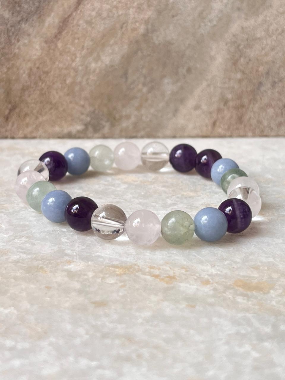 Intention- Anxiety 8MM Natural Crystal Bracelet