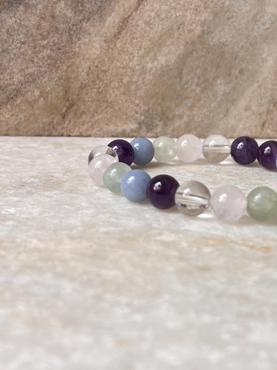 Intention- Anxiety 8MM Natural Crystal Bracelet