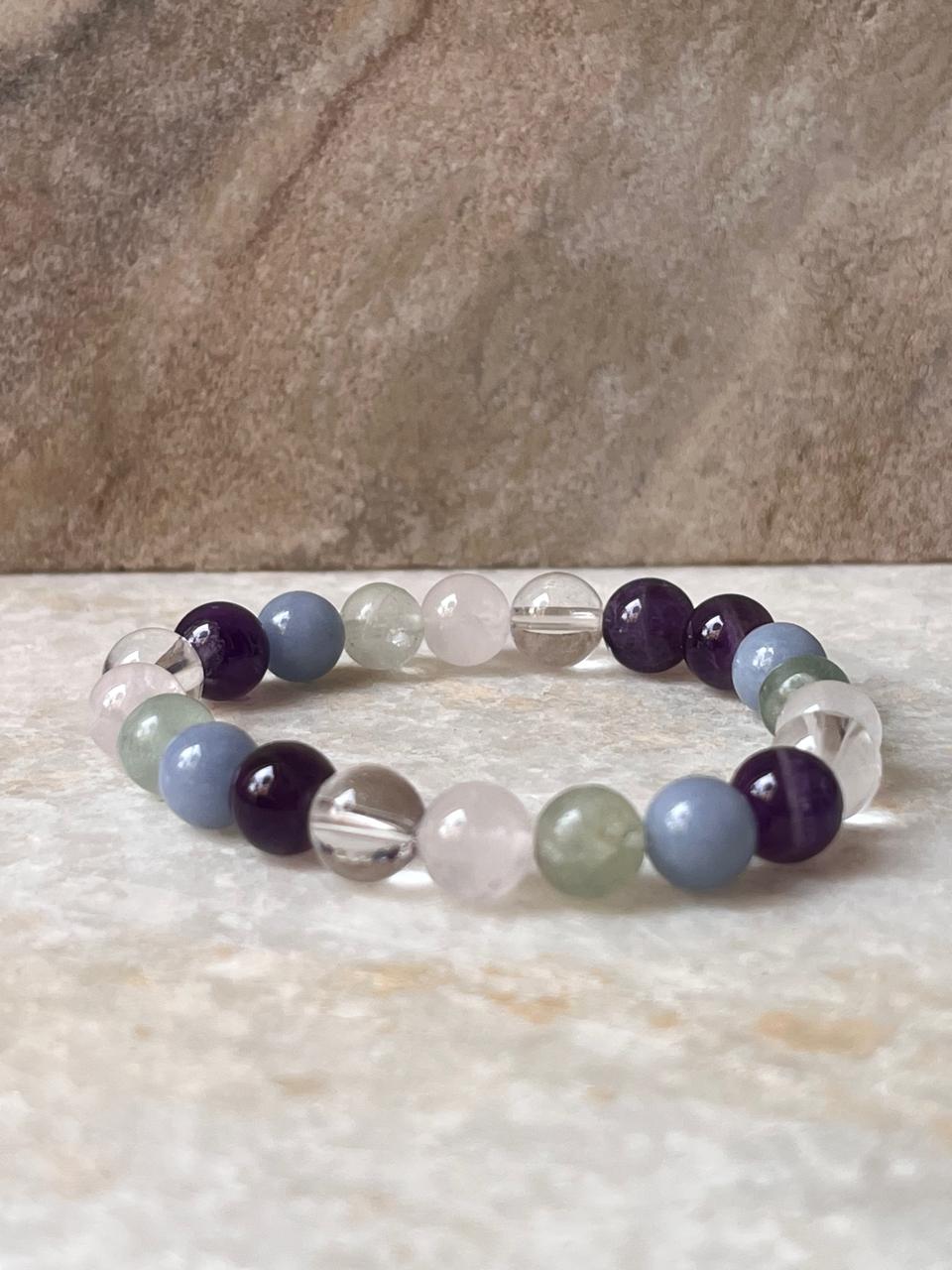 Intention- Anxiety 8MM Natural Crystal Bracelet