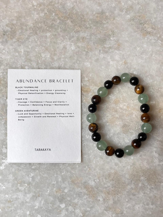Intention- Abundance Money Magnet 8MM Natural Crystal Bracelet