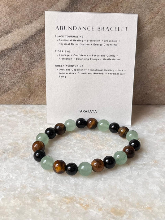 Intention- Abundance Money Magnet 8MM Natural Crystal Bracelet