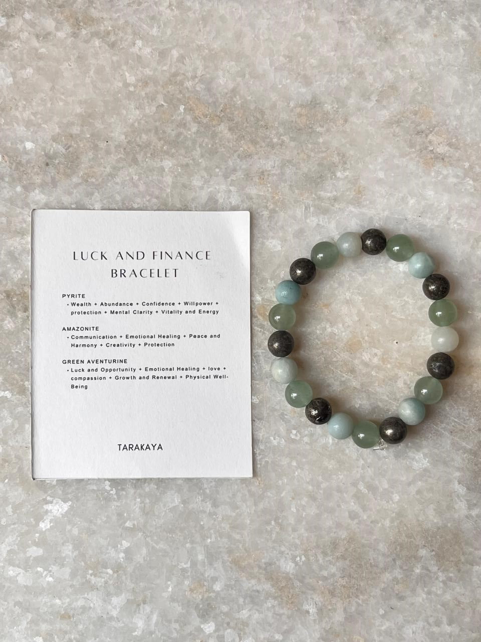 Intention- Luck And Finance Money Magnet 8MM Natural Crystal Bracelet