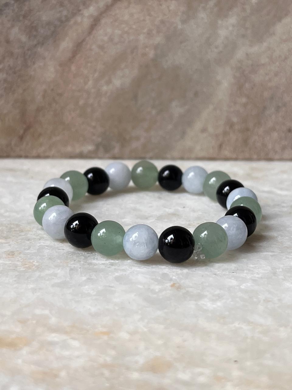 Intention- I Deserve A Good Career 8MM Natural Crystal Bracelet