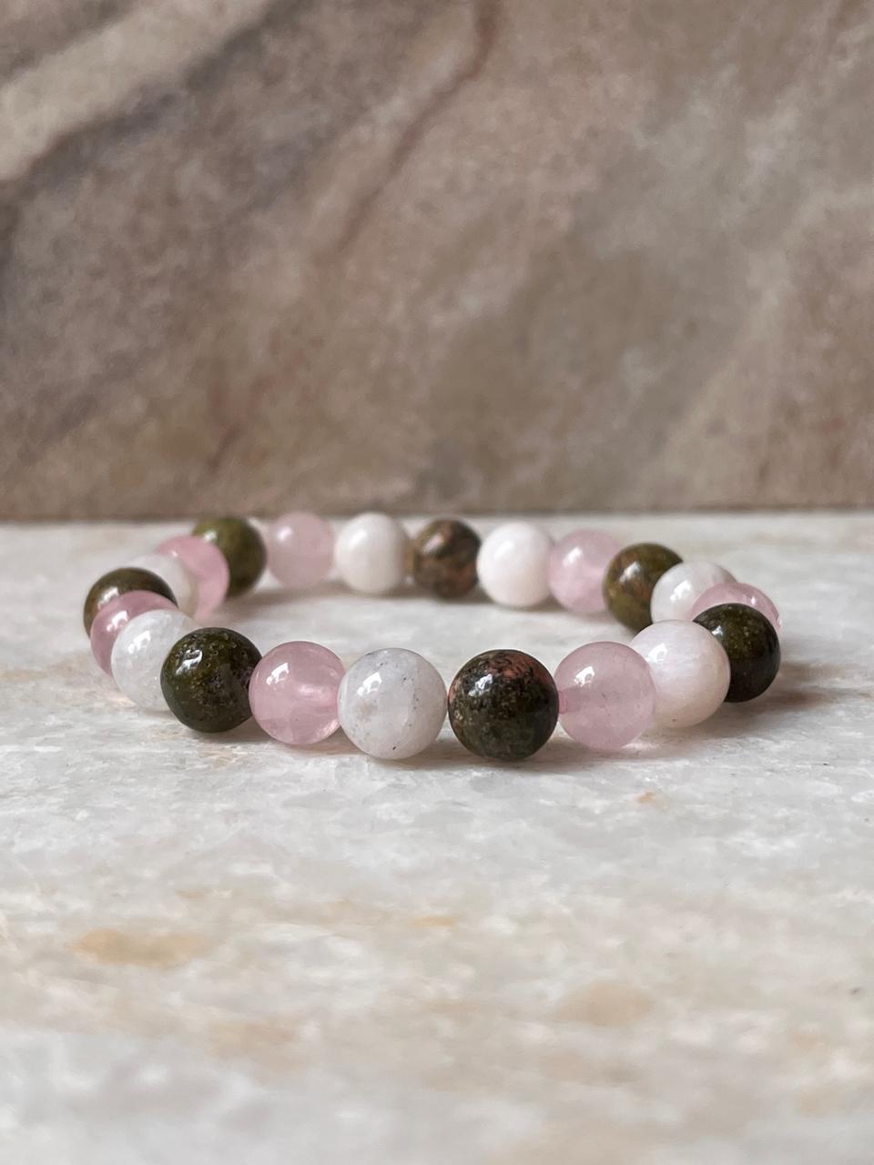 Intention- Improve Fertility 8MM Natural Crystal Bracelet