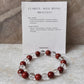 Intention- I Need Clarity & Good Well Being 8MM Natural Crystal Bracelet