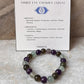 Heal My Third Eye Chakra (Ajna) 8mm Natural Crystal Bracelet
