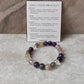 Intention- I Need Good Education 8MM Natural Crystal Bracelet