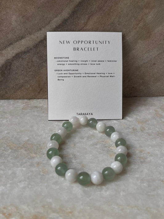 Intention- I Want New Opportunity 8MM Natural Crystal Bracelet