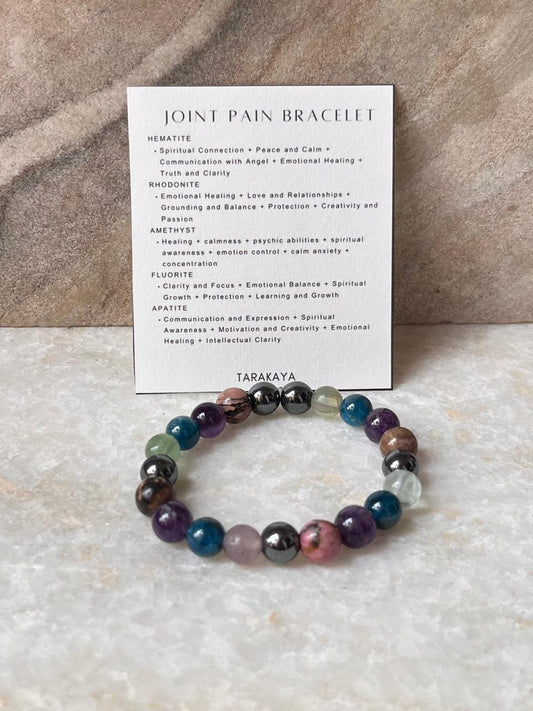 Intention- I Need Joint Pain Relief 8MM Natural Crystal Bracelet