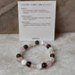 Intention- I Deserve Good Vibes Good Life 8MM Natural Crystal Bracelet