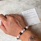 Intention- I Deserve Good Vibes Good Life 8MM Natural Crystal Bracelet