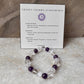 Heal My Crown Chakra (Sahasrara) 8mm Natural Crystal Bracelet