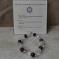 Heal My Crown Chakra (Sahasrara) 8mm Natural Crystal Bracelet