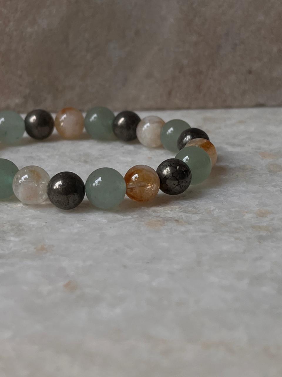 Intention- I Deserve Success & Money 8MM Natural Crystal Bracelet