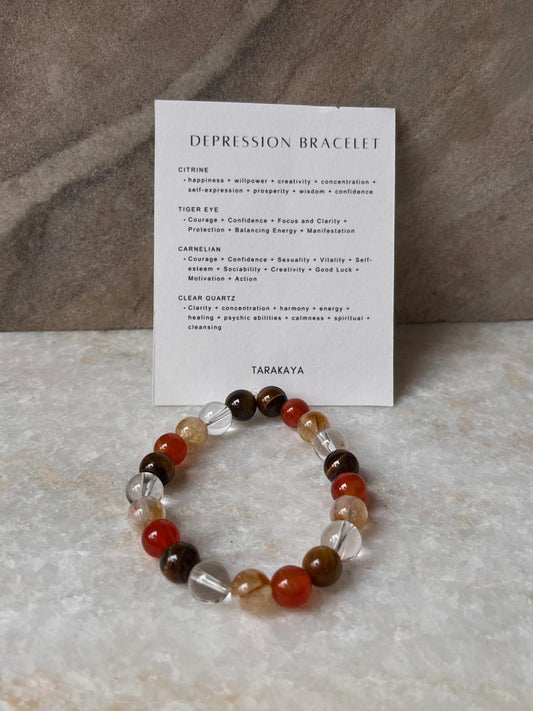 Intention- Heal My Mental Health 8MM Natural Crystal Bracelet