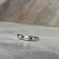 Fresh Water Pearls 3 Band 925 Sterling Silver Ring