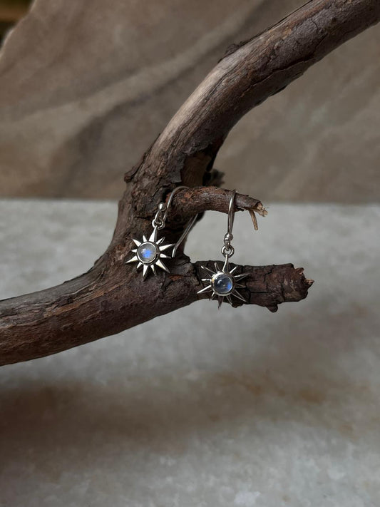 Moonstone Sunshine 925 Sterling Silver Earrings