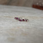 Rhodolite Garnet Leafy Minimal 925 Sterling Silver Ring