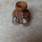 Moonstone Oval Cut  Vintage Style 925 Sterling Silver Earrings