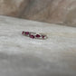 Rhodolite Garnet Leafy Minimal 925 Sterling Silver Ring