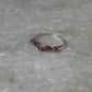 Rhodolite Garnet Leafy Minimal 925 Sterling Silver Ring
