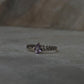 Amethyst Pear Solitaire Cuban Link Band 925 Sterling Silver Ring