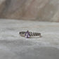 Amethyst Pear Solitaire Cuban Link Band 925 Sterling Silver Ring